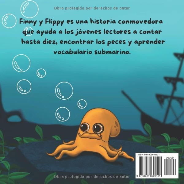 Contraportada de Finny y Flippy: Juegan al escondite